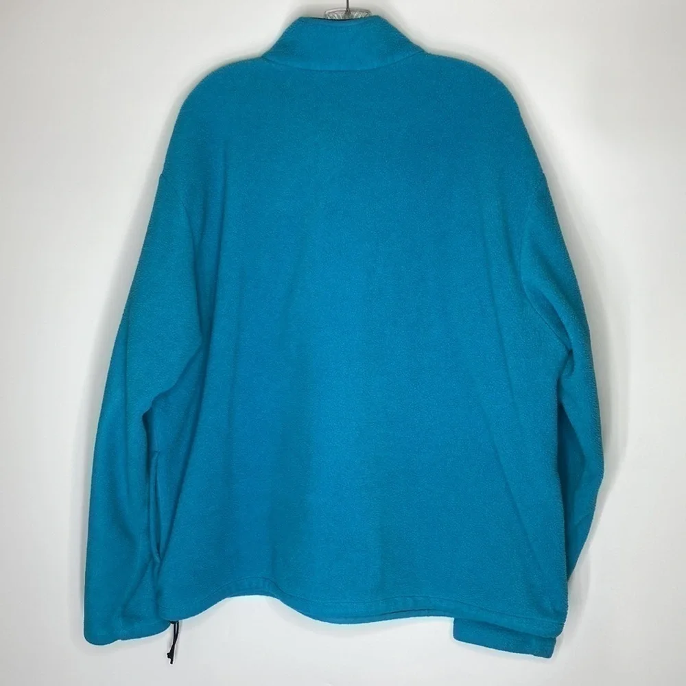 Vintage J Crew Blue Polartec Fleece Pullover Sweatshirt Size XL 90s